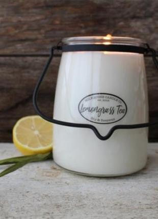 Большая свеча свечка свечи milkhouse candle co сreamery lemongrass tea7 фото