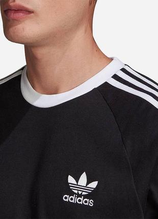 Лонгслив чоловічий adidas originals adicolor classics 3-stripes longsleeve tee4 фото