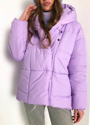 ❄️женская объемная свободная зимняя куртка с капюшоном и карманами❄️ в наличии много цветов4 фото
