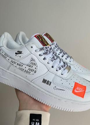 Женские кроссовки nike air force 1 low “just do it” white 36-37-38-39-402 фото