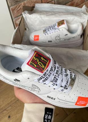 Женские кроссовки nike air force 1 low “just do it” white 36-37-38-39-403 фото