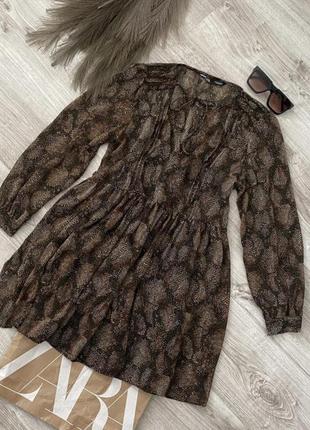 Платье мини короткое zara