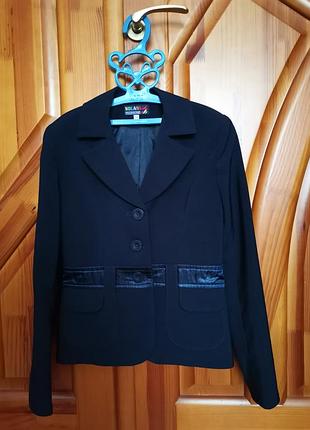 Шкільний піджак з атласною стрічкою для дівчинки