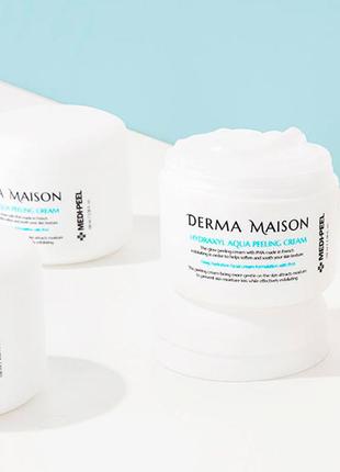 Відновлюючий пілінг-крем для обличчя з кислотами medi-peel derma maison hydraxyl aqua peeling cream