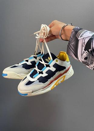 Женские кроссовки adidas niteball blue yellow 36-37-38-39-40-41
