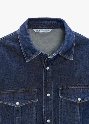 Джинсовка zara, джинсова сорочка, куртка5 фото