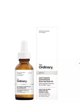 The ordinary - 100% organic cold-pressed rose hip seed oil - олія холодного віджиму з насіння шипшини - 30ml2 фото