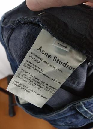 Оригинальные джинсы acne studios pin deep8 фото