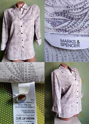 Marks & spencer . рубашка. блуза. l. 40