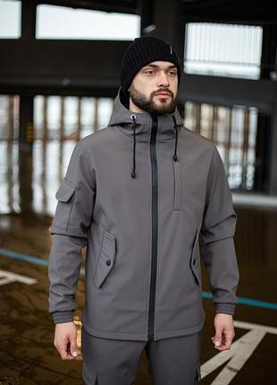 Куртка softshell "intruder" серый