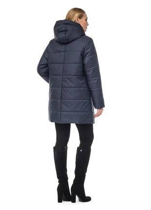 Теплая демисезонная женская куртка больших размеров3 фото