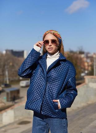 Фирменная модная женская куртка оверсайз на весну-осень