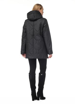 Трендовая женская демисезонная куртка, батальные размеры2 фото