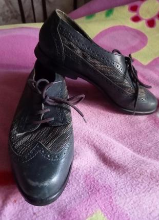 Туфли ботинки броги оксфорды кожа6 фото