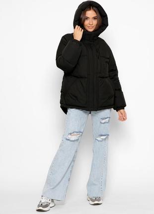 Модна жіноча зимова куртка oversize