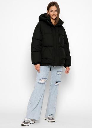 Модная женская зимняя куртка oversize6 фото