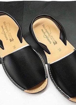 Испанские кожаные женские сандалии менорки аварки menorquina