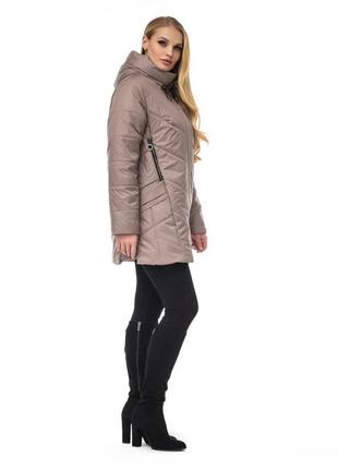 Практичная женская демисезонная куртка, большие размеры3 фото