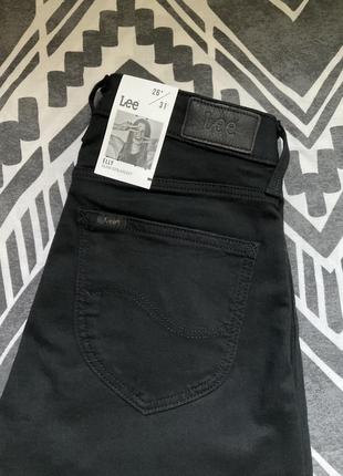 Чорні джинси lee elly slim straight 26/31