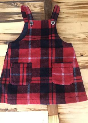 Тёплый сарафан на 1.5-2 годика