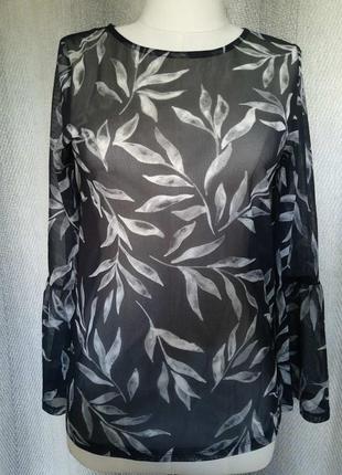 Легкая дышащая полу прозрачная женская блузка , гипюровая, кружевная блуза сетка.