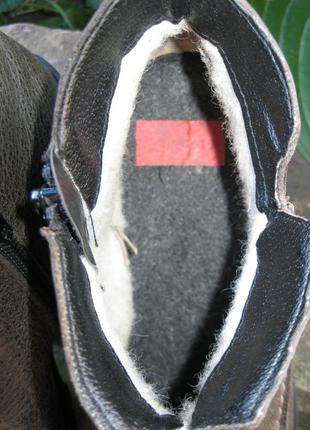 Шкіряні чобітки півчобітки черевики rieker4 фото