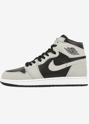 Унісекс кросівки air jordan 1retro black - gray.
