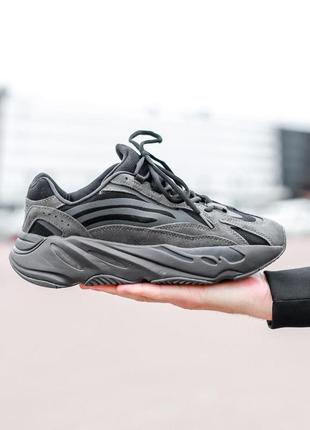 Жіночі кросівки  adidas yeezy boost 700 v2 vanta black женские кроссовки адидас3 фото