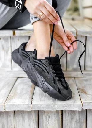 Жіночі кросівки  adidas yeezy boost 700 v2 vanta black женские кроссовки адидас8 фото