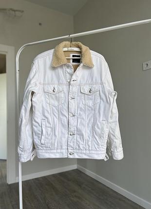 Джинсова куртка утеплена denim jacket shearling