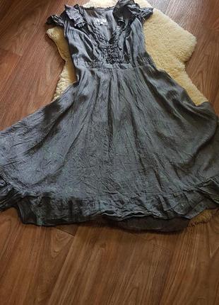 Платье  шелковое