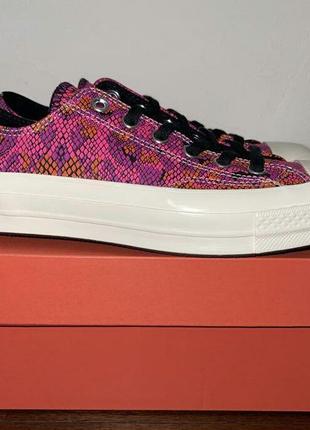 Нові кросівки, кеді converse pink & purple snake chuck 70 ox4 фото