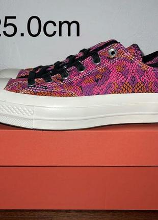 Нові кросівки, кеді converse pink & purple snake chuck 70 ox3 фото