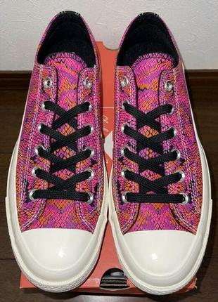 Нові кросівки, кеді converse pink & purple snake chuck 70 ox5 фото