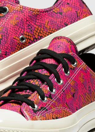 Нові кросівки, кеді converse pink & purple snake chuck 70 ox2 фото