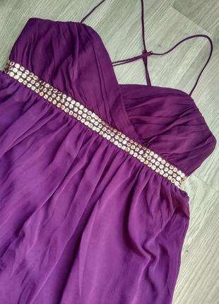 Чудова фіолетова шифонова сукня / чудесное фиолетовое шифоновое платье dorothy perkins2 фото