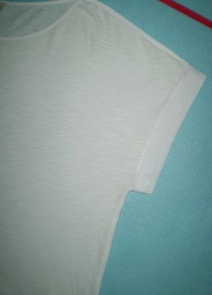 Жіноча біла футболка oasis xl 50р., бавовна4 фото