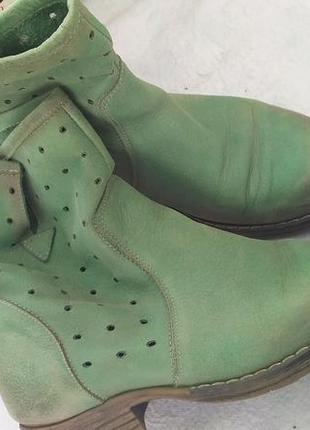 Кожаные ботинки демисезон.