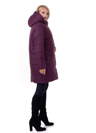 Зимняя удобная женская теплая куртка больших размеров3 фото