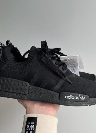 Мужские кроссовки adidas nmd r1 black 41-42-43-44