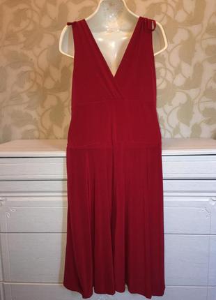 Элегантное красное платье миди secret2 фото