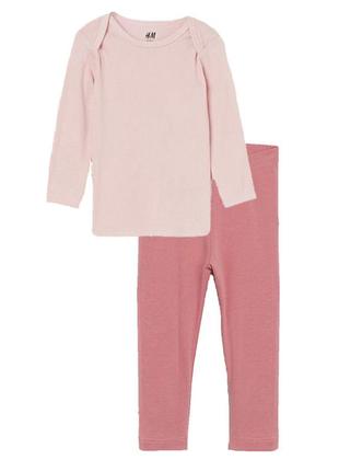 Дитячий однотонний костюм комплект h&m на дівчинку 91450
