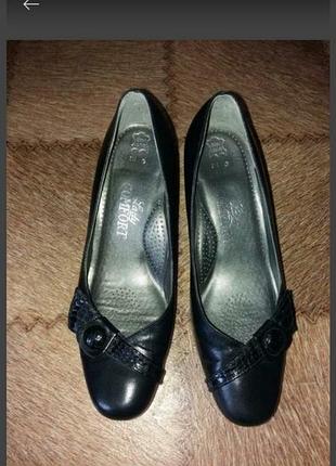 Кожаные туфли немецкого бренда pedi comfort p.38.5(24см)