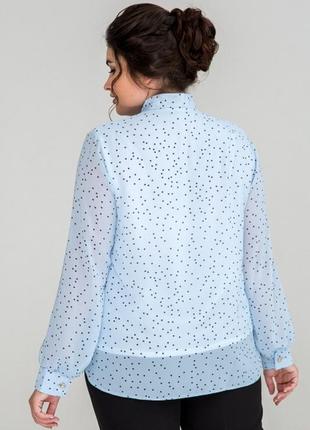 Блуза шифоновая нарядная свободного силуэта3 фото