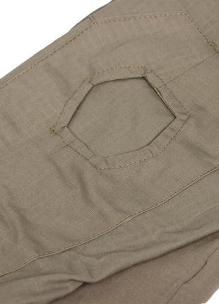 Тактическая рубашка lesko a655 sand khaki 2xl убакс с карманами на рукавах7 фото