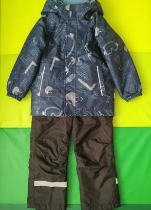 Зимовий комплект для хлопчика lassie by reima куртка+напівкомбінезон