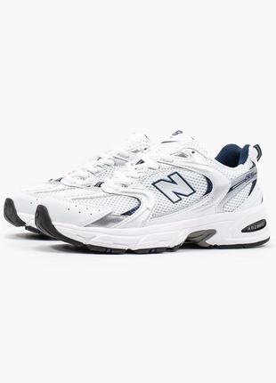 Женские кроссовки new balance 530 white navy7 фото