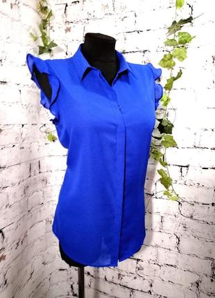 Синя блуза3 фото
