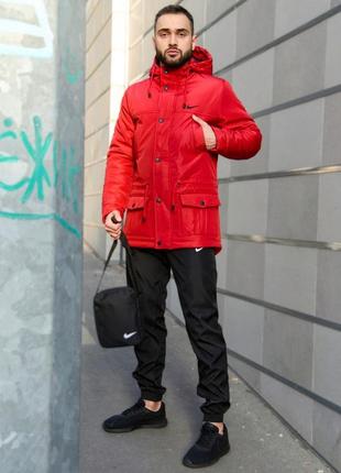 Комплект парку + штани president + барсетка і рукавички в подарунок!