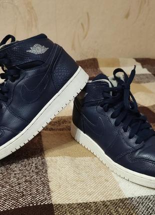 Кросівки air jordan 1 retro high gs 'midnight navy'1 фото